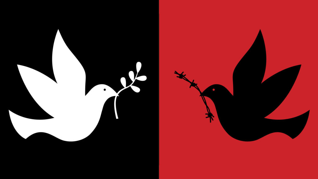 War and peace. Illustration: vision.org