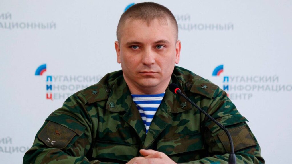 The official representative of the People's Militia of the LPR Andrei Marochko. Photo: riafan.ru