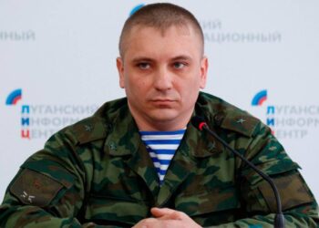 The official representative of the People's Militia of the LPR Andrei Marochko. Photo: riafan.ru