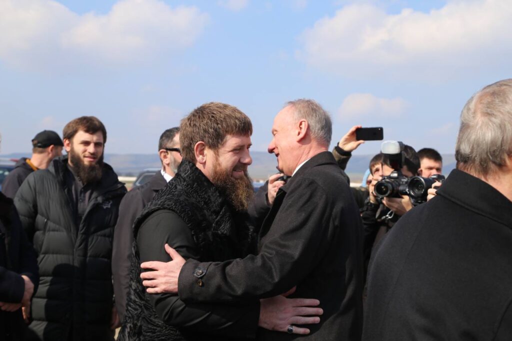 The head of Chechnya Ramzan Kadyrov and the Secretary of the Security Council of the Russian Federation Nikolai Patrushev. Photo: chechnyatoday.com