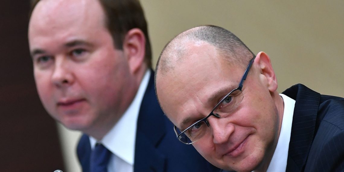 Head of the Presidential Administration Anton Vaino and First Deputy Head of the Presidential Administration Sergey Kiriyenko
