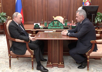Vladimir Putin and Sergei Shoigu