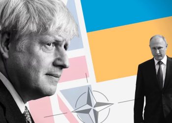 Boris Johnson and Vladimir Putin. Illustration: FT