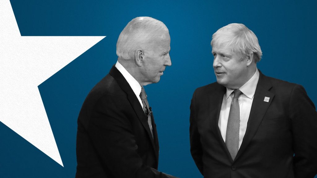 Joe Biden and Boris Johnson. Photo: Sky News