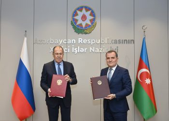 Sergey Lavrov and Jeyhun Bayramov. Image: mfa.gov.az