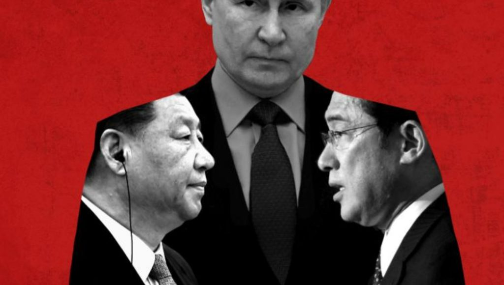 Leaders of China, Russia and Japan. Image: CNN