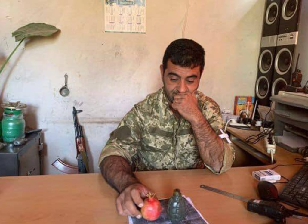 The head of the Artsakh village of Aghavno Andranik Chaushyan. Photo: Telegram