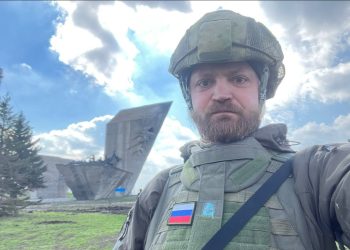 War correspondent Alexander Kotz. Image: t.me/sashakots