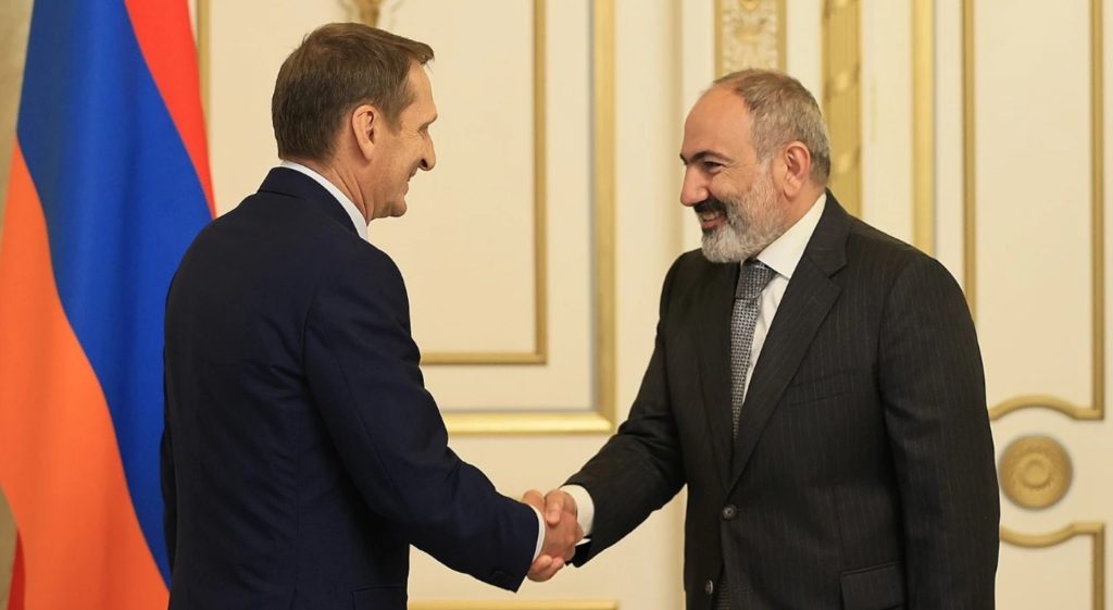 Sergey Naryshkin and Nikol Pashinyan