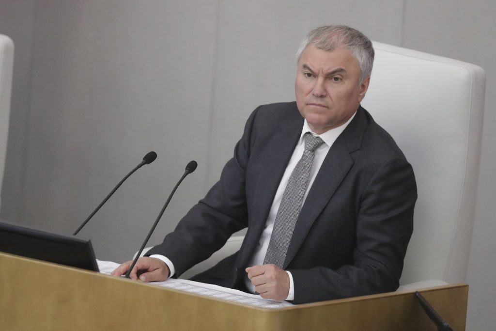 Vyacheslav Volodin. Image: duma.gov.ru