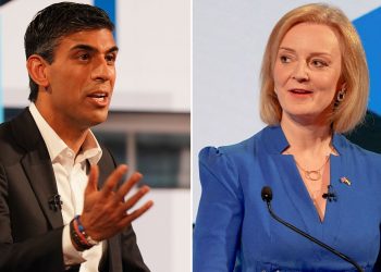 Rishi Sunak and Liz Truss. Image: news.sky.com