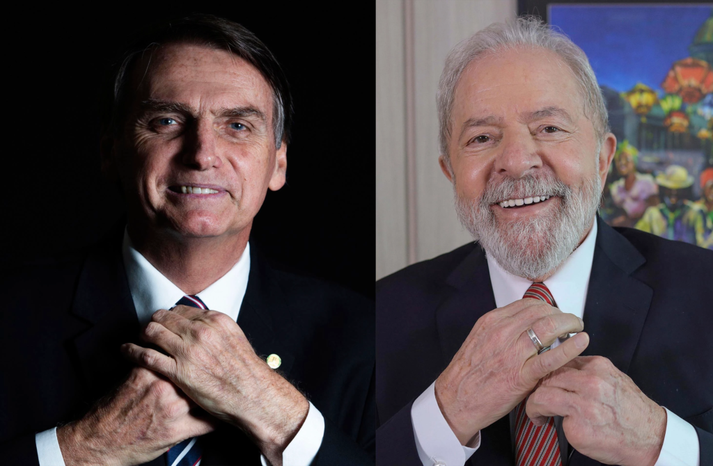 Jair Bolsonaro and Lula da Silva