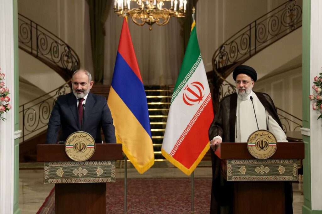 Nikol Pashinyan and Ibrahim Raisi. Photo: president.ir