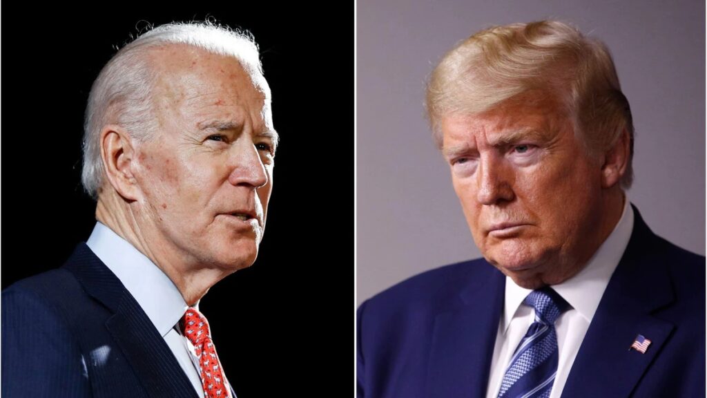 Joseph Biden and Donald Trump. Photo: YouTube
