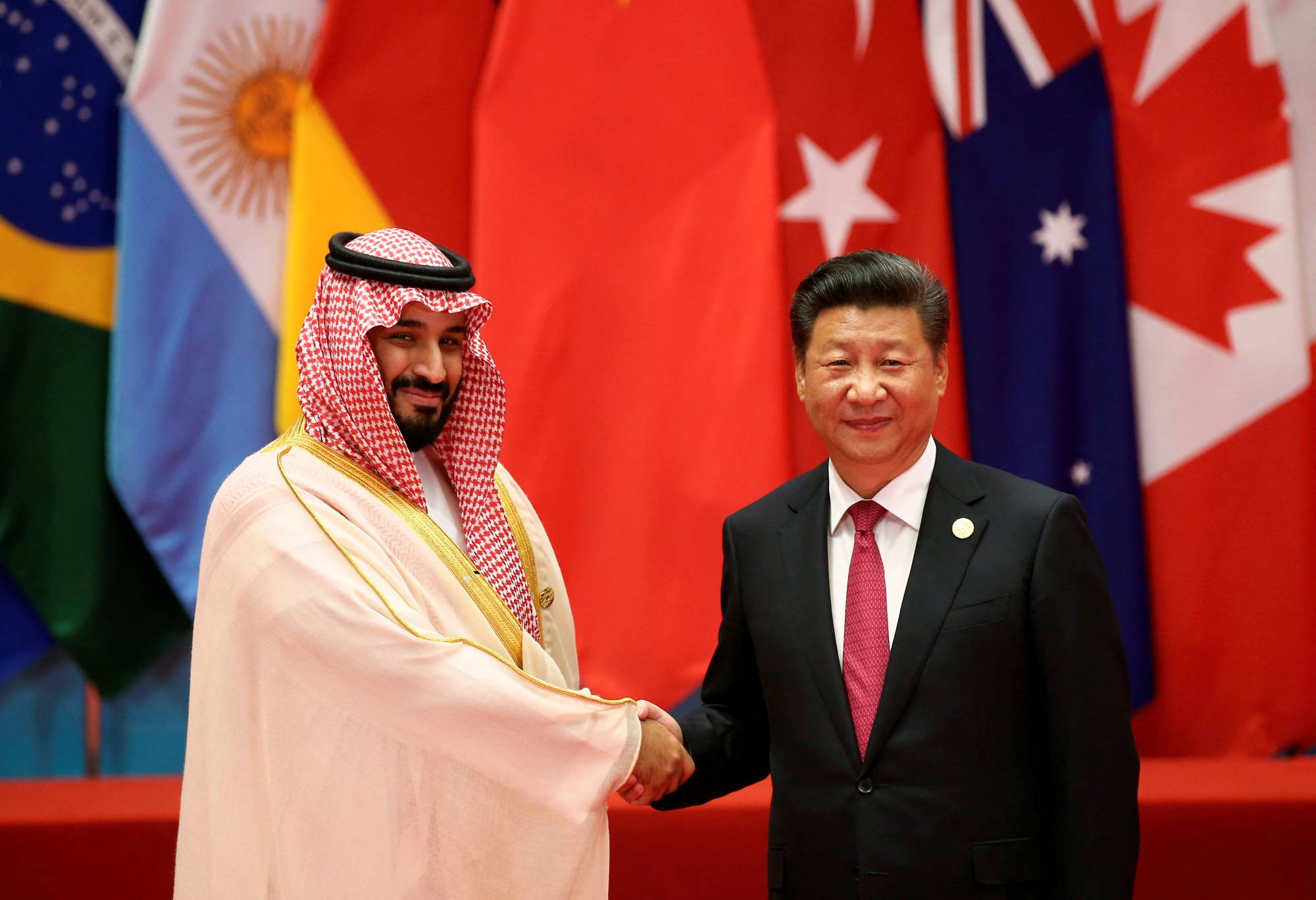 Xi Jinping and Mohammed bin Salman. Photo: Reuters