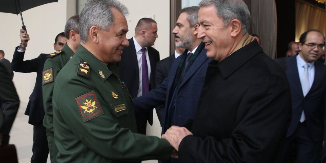 Hulusi Akar and Sergei Shoigu
