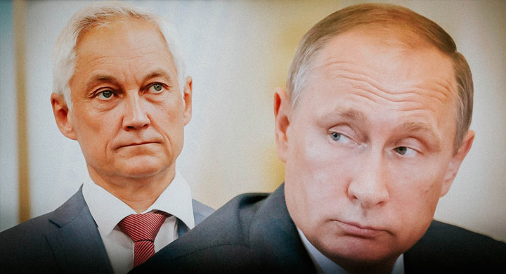 Vladimir Putin and Andrei Belousov