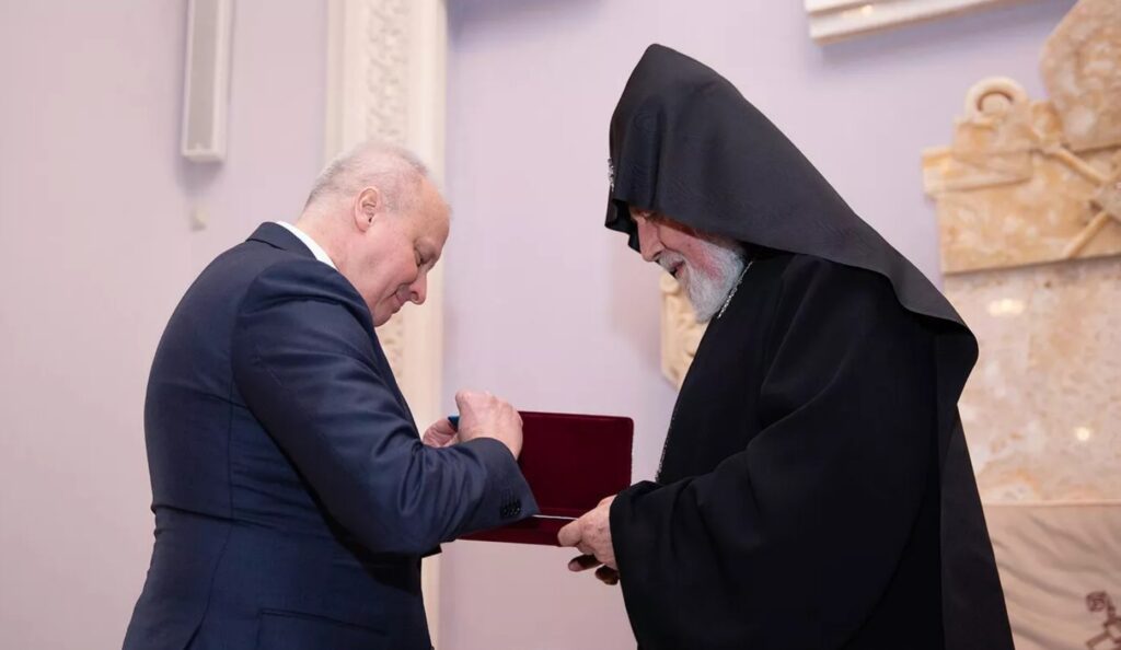 Sergey Kopyrkin and His Holiness Garegin II