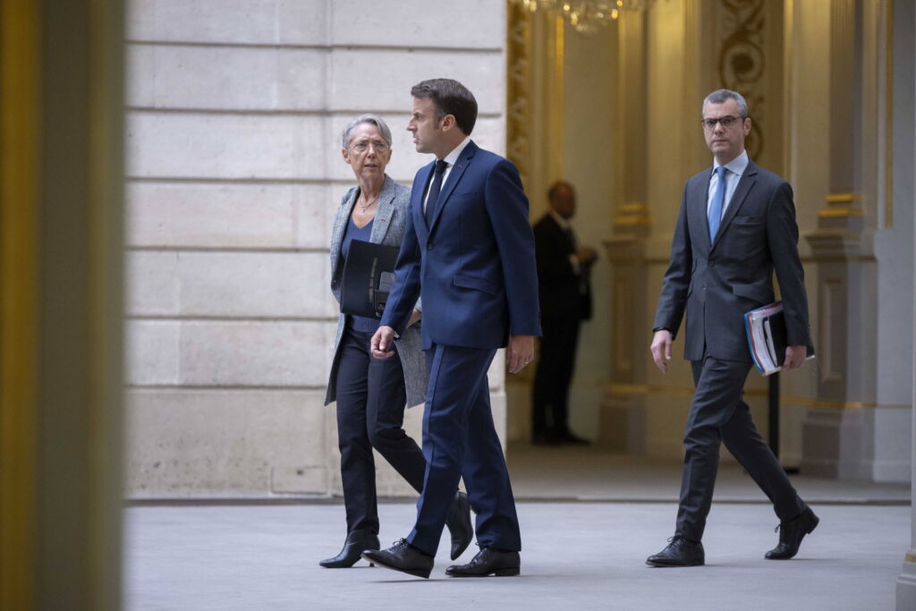 Emmanuel Macron and Élisabeth Borne. Photo: Sipa