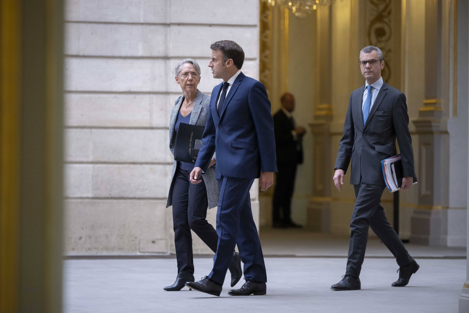Emmanuel Macron and Élisabeth Borne. Photo: Sipa