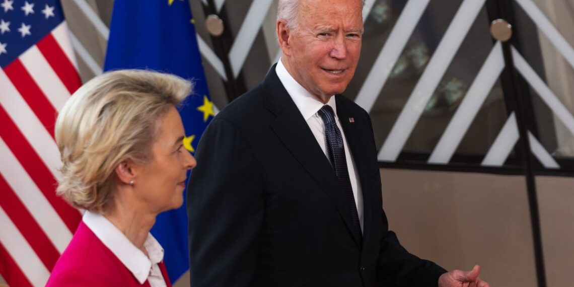 Ursula von der Leyen and Joe Biden. Image: cnbc.com