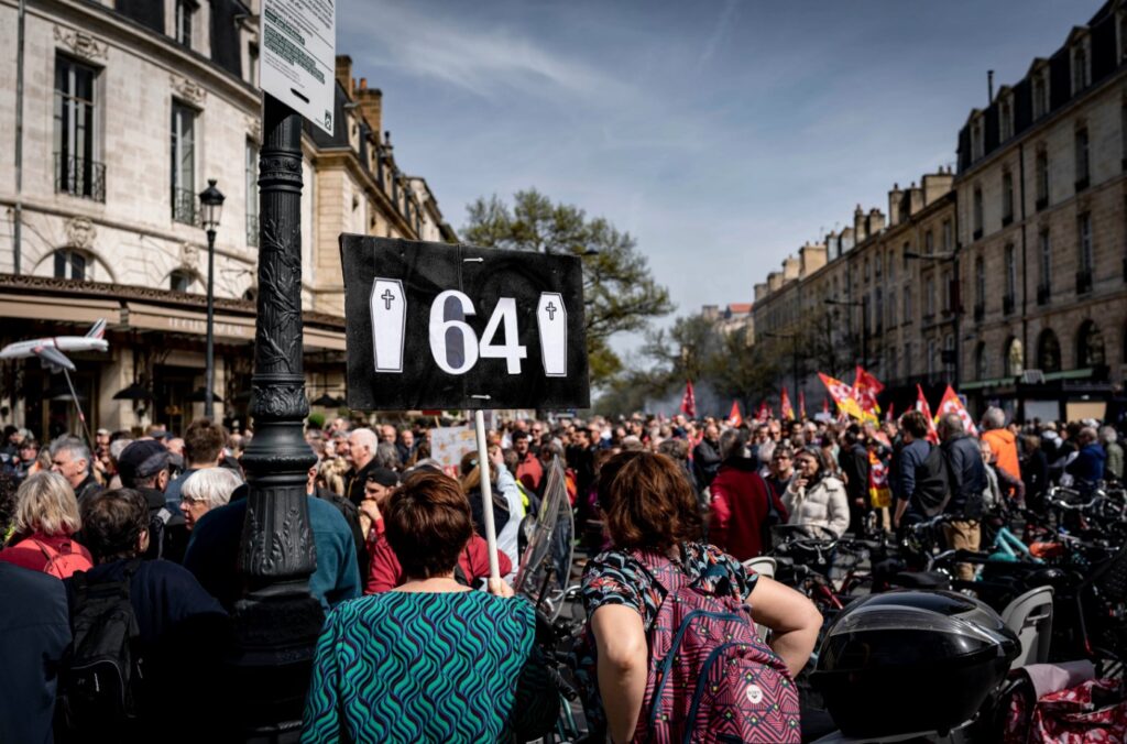 Protests against the pension reform in France