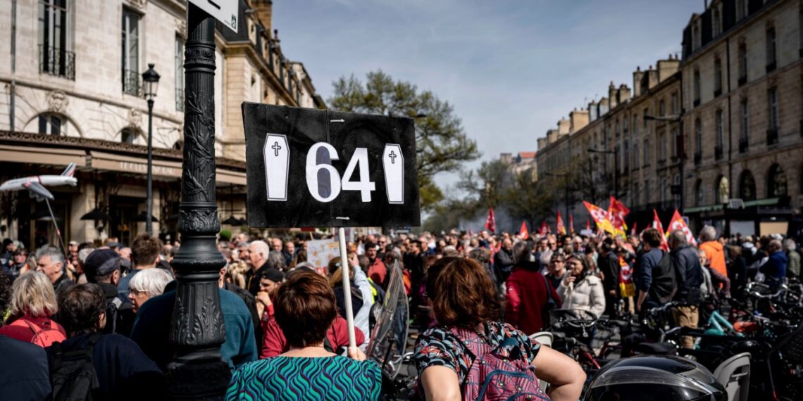 Protests against the pension reform in France