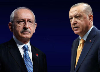Kemal Kılıçdaroğlu and Recep Erdoğan. Image: dha.com.tr