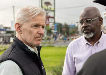 The NRC’s head, Jan Egeland, in Goma. Photo: NRC