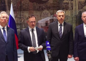 Russian delegation at the talks in Istanbul