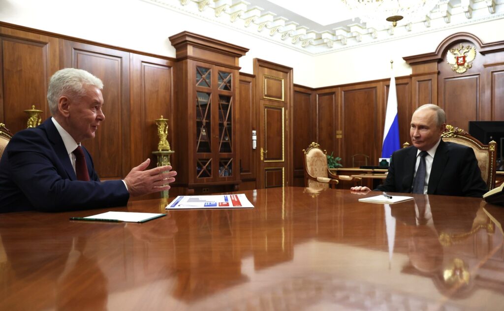 Meeting with Moscow Mayor Sergey Sobyanin. Photo: kremlin.ru