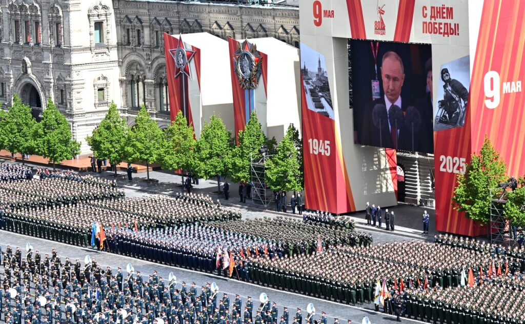Speech by the President of Russia at the military parade marking the 80th anniversary of the Victory in the Great Patriotic War. Photo by Maksim Bogodvid, RIA Novosti