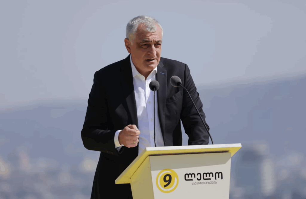 Mamuka Khazaradze, leader of the opposition Lelo party