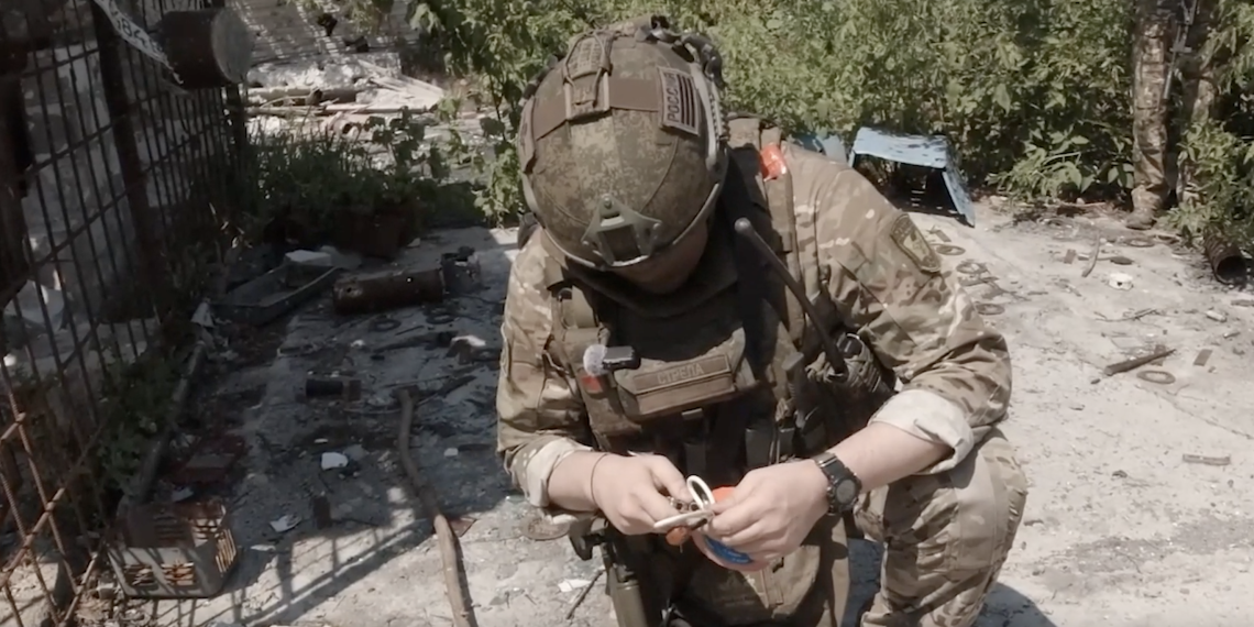 Russian airborne engineers conduct daily mine clearance in Artyomovsk