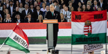 Orbán frames Hungary’s election as “peace or war” choice at Budapest rally