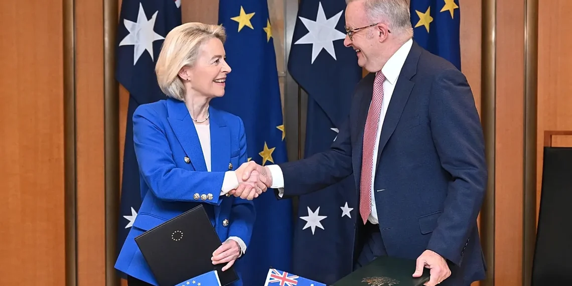 EU-Australia pact targets tariffs, secures raw materials access