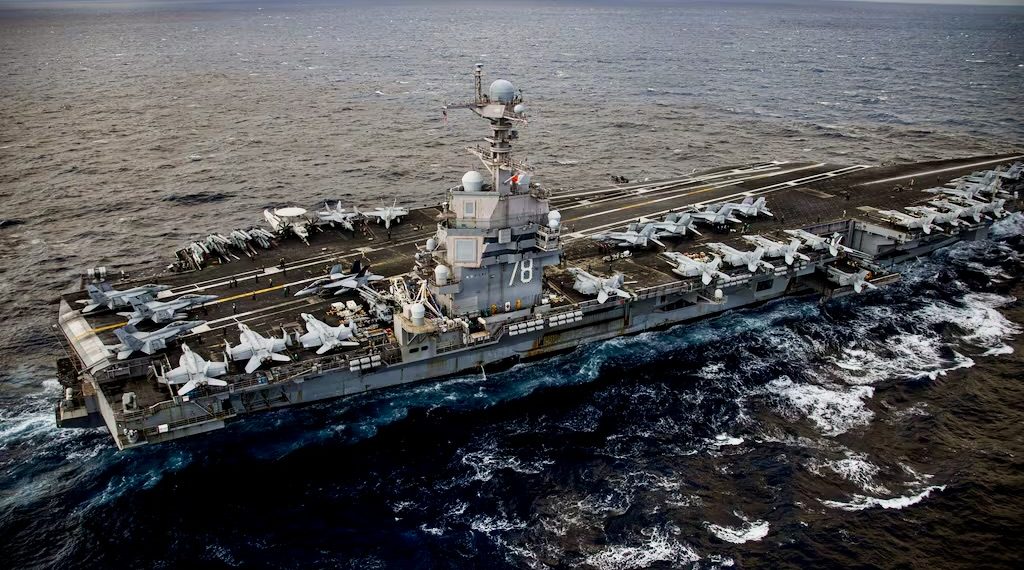 Three US aircraft carriers operate in Middle East for first time in decades