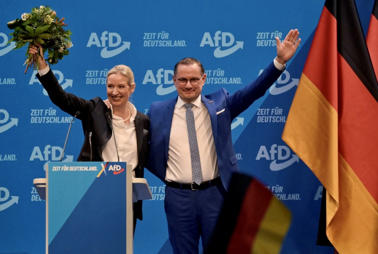 AfD Congress in Erfurt Re-elects Weidel and Chrupalla